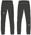 Bild von Warm-up Hose Zip-off FEM